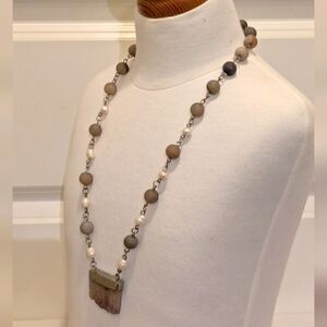 Handmade Amethyst and Freshwater Pearl Necklace
